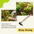 Japanese Weeding Sickle Hand Sickle?Hoe Gardening Tools for Weeding and Cultivating Weed Remover Tool High-Carbon Steel with Hard Solid Wood Handl...