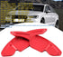 KIMISS 2pcs Aluminum Alloy Car Steering Wheel Shift Paddle Blade Shifter Extension for A3/A4L 2013-2016, for A5 2012-2016, etc Bright Red Color Ac...