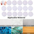 DFYOUHOME® 128 Pairs Self Adhesive Dot 1 inch Round Hook and Loop with Waterproof Sticky Glue Tape Back Nylon Dot Strip Fastener Light Weight Stro...