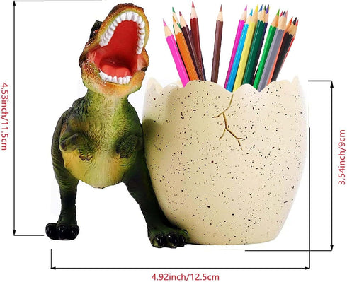 Dinosaur Pen Holder for Desk, Pencil Holder, Cute Fashion Desk Organizers and Decorative Accessories, Office Supplies Idea Gift for Office Decor (...