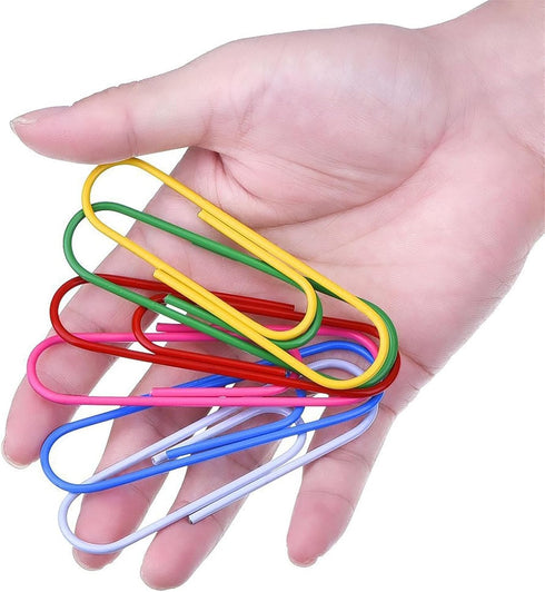 600 Pcs Paper Clips, 1.1 Inch Multicolour Paper Clips Holder for Sheets Files Office School and Personal Document Files Organization (1.1 inch)...