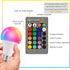 Dimmable E26 Warm LED Light Bulb, 6W RGBW Color 500LM with 16 Color Changing Modes for Christmas, Party etc with Remote Control 2 Pack...