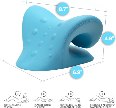 Neck Stretcher Cervical Traction, FSA HSA Eligible, Neck and Shoulder Relaxer for Pain Relief, Ergonomic Neck Pillow, Neck Hump Corrector, Cervica...