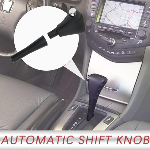 Gear Shift Shifter Knob | Compatible with 2003-2006 Honda Accord Automatic Gear Shift Lever Leather Handles | Replaces 54131-SDA-A51 54130-SDA-A84...