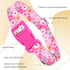 Pink Dog Collar with Flowers for Girl Dogs, Adjustable Cute Female Dog Collars, Soft Nylon Collar for Small Medium Large XL Dogs (Floral M)...