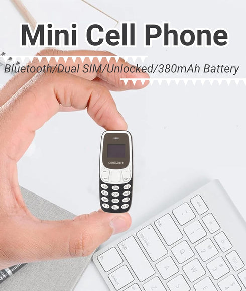 Jectse Mini Phone, Mini Bluetooth Phone Hands Free Small Mobile Phone Dual SIM Unlocked Cell Phone with Voice Changer, 380mAh Small Cell Phone Kid...