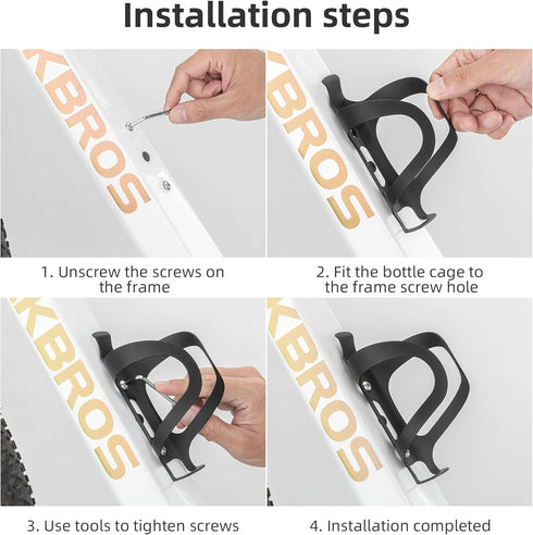 ROCKBROS Bike Water Bottle Cage Holder Lightweight Alloy Aluminum Bicycle Water Bottle Holder Cages Secure Hold Brackets green...