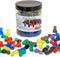 120 Pieces Game Pawns,Plastic Tokens Board Game Accessories,Multicolor Board Game Tokens with Portable Box(Translucent,6 Colors)...