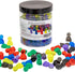 120 Pieces Game Pawns,Plastic Tokens Board Game Accessories,Multicolor Board Game Tokens with Portable Box(Translucent,6 Colors)...