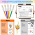 10Pcs Paint Brushes for Pumpkin Painting, Anezus Kids Paint Brushes Classroom Toddlers Paint Brush Set Flat Top Brushed for Preschool Daycare Craf...