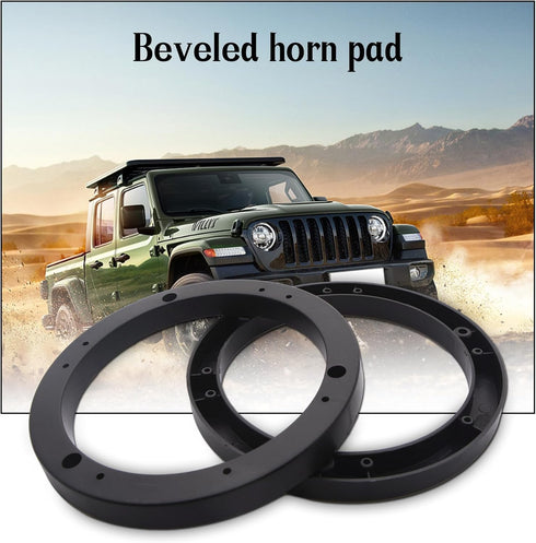 Saim 6" Dia Universal Black Plastic Speaker Spacer Adaptor Ring Mounting Bracket Fit ABS Car Stereo Speaker Spacers (2 Pcs)...