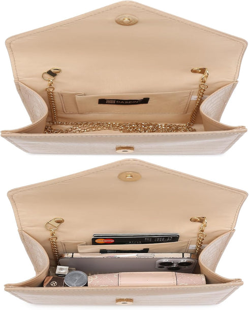 Dasein Women Glitter Evening Bags Formal Clutches Wedding Purses Party Dressy Clutch Purse Cocktail Prom Handbags...