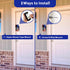 Anti-Theft Doorbell Door Mount,No-Drill Mounting Bracket with Adjustable Angle(45-135 Degrees) for Video Doorbell Cover Holder Not Block Doorbell ...
