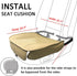 Car Seat Cushion, 1PC Edge Wrapping Car Interior PU Leather Car Seat Cushions Protector Front Car Seat Covers, Single Seat Cushion Cover Pad Mat f...