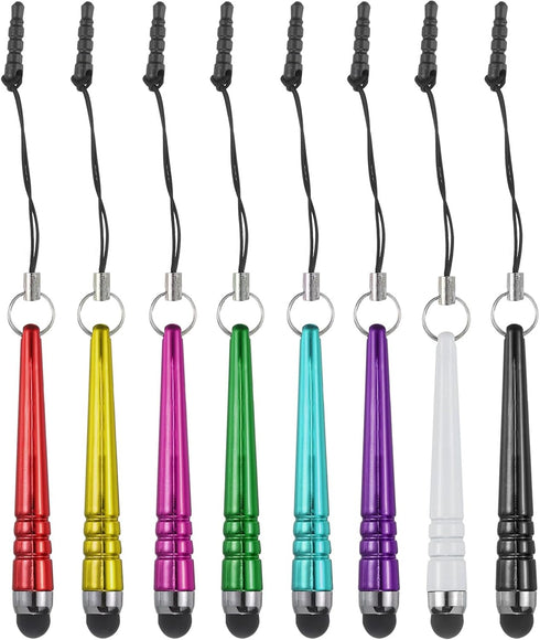 MECCANIXITY 8pcs Metallic Stylus Pen for Touch Screens Aluminum Alloy Mini Metal Capacitive Pens for Universal All Touchscreen Devices...
