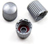 Gray Plastic Tire Valve Stem Caps for Porsche TPMS Replacement Kit Genuine Tire Valve Air Dust Stem Covers for Wheel TPMS Aluminum Tire Valves (8 ...