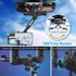 PKYAA Rearview Mirror Phone Holder for Car, 360° Rotating Rear View Mount with Adjustable Arm Length, Upgraded Four Corners Fixed Anti-Shake Multi...