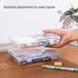 Small Storage Containers, 4 Packs Rectangular Plastic Storage Box with Lid 7.1''×4.6''×1.2'', Clear Containers for Storage, Beads, Crafts Accessor...