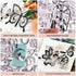 Scrapbook Paper Cutouts for Wedding Scrapbooking Embellishments, 120 Pcs Black and White Collage Materials for Junk Journal Supplies, Card Making,...