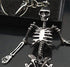 Foldable Skeleton Pendant Key Chain for Men Women Antique Silver Color Metal Alloy Skull Bag Charm Fashion...