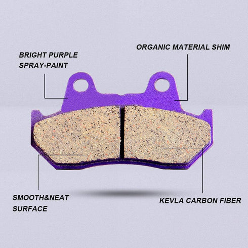 SCITOO Carbon Fiber Brake Pads Fit for 83 84 85 86 87 88 89 90 91 92 93 94 95 96 97 98 99 00 for Honda...