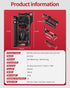 Bike Multi Tool, Bicycle Repair Tool Kit 38 in 1 Bicycle Multitool with Chain Levers Hex Spoke Wrench Splitter Tool and Crank Puller Portable Repa...