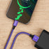 etguuds Purple USB C Cable 3.3ft Fast Charging, 2-Pack Type C Cable Braided USB to USB C Cable Compatible with Samsung Galaxy S23 S22 S21 S20 S10 ...