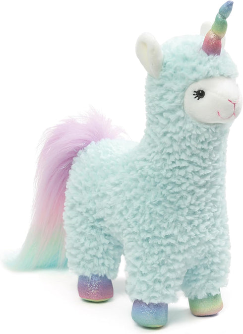 GUND Cotton Candy Llamacorn Plush Toy, Unicorn Stuffed Animal for Ages 1 and Up, Blue/Rainbow, 11”...
