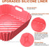 Air Fryer Silicone Liners Square 2 Pack 7.1 Inch Airfryer Liners 4-7 QT Reusable Air Fryer Liners Silicone Pot Oven Liner Baking Tray, Air Fryer B...
