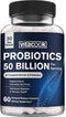 Probiotics 50 Billion, 23 Strains with Organic Prebiotics, Digestive & Immune Support, Freeze-Dried, Delayed-Release, Better Than a Dozen Yogurts,...