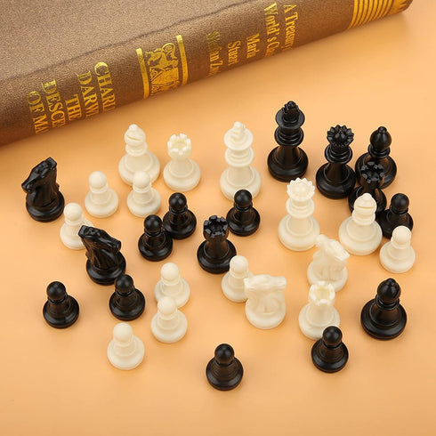 Standard Chess Pieces, International 32 Standard Chess Game Pieces Set Chess Pieces Replacement Tournament Chessmen Replacement Pieces Gift Intera...