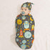 Robot and Moon Newborn Swaddle Blankets Hat Sets Soft Baby Receiving Blanket Swaddle Sack for Baby Shower Infant Boy Girl Gift...