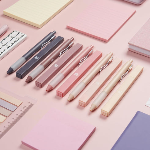 Aesthetic Highlighters and Gel Pens with Black Ink And Soft Tip, No Bleed Dry Fast Easy to Hold, for Bible Journaling Planner Notes School Office ...