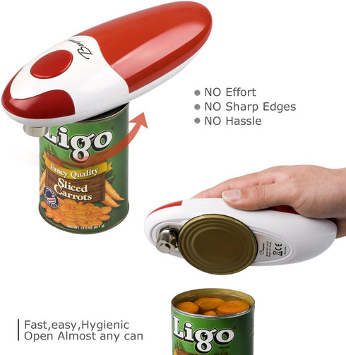 Kitchen Automatic Safety Cordless One Tin Touch Electric Can Opener&Bangrui Professional Electric Can Opener.One-touch switch .Smooth can edge.Bei...