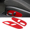 RT-TCZ for Chevy Camaro Seat Adjustment Switch Button Trim Cover for Chevrolet Camaro 2017 Up Red Interior Accessories 2pcs...