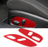 RT-TCZ for Chevy Camaro Seat Adjustment Switch Button Trim Cover for Chevrolet Camaro 2017 Up Red Interior Accessories 2pcs...