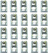 20 Packs 1/4-20 Threaded Steel Roll in T-Nut with Ball Spring, T Slot Accessories for Aluminum Extrusion Profile Rail...