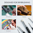 ARTIFY Drybrush Set of 5 Sizes: Expert Series Dry Brush for Effortless Miniature, Model, Ceramics, Citadel Painting - Hobby Detail Small Acrylic O...