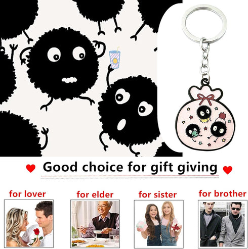 Cartoon Cute Anime Keychain, Zinc Alloy Anime Key Chain for Women and Men...