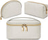 KTMOUW Makeup Bag 3 Pcs Waterproof Cosmetic Bag Set Portable Travel Cosmetic Bag Multifunction Organizer Storage Bag Weave Toiletry Bag for Women,...