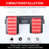 2Pack Battery Holder for Bosch 18V 14.4V Battery Wall Mount Dock Stainless Black Battery Tool Holder for Tool Organization and Storage...