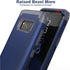 IDweel for Galaxy S8 Case, for Galaxy S8 Case Blue for Men Guys, 3 in 1 Shockproof Slim Hybrid Heavy Duty Protection Hard PC Cover Soft Silicone R...