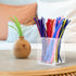 Acrylic Pipe Cleaners Storage & Organizer, Pipe Cleaners Holder with Separation, Fit for Pipe Cleaners Art and Craft Supplies, with Installation T...
