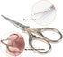 Embroidery Scissors with Leather Scissors Cover Small 3.6 inch Sewing Craft Sharp Scissors for Fabric Cutting Paper Crafting Office Scissors Sewin...