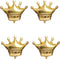 NpeyBeicuelq 4Pcs Gold Crown Foil Balloons Decorations.Wedding Bridal Shower Marriage Engagement Party Supplies (Gold)...