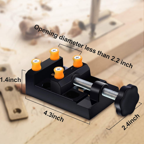 37 Pieces Hand Drill Tool Set, Pin Vise Hand Drill, Miniature Drill Mini Twist Drill Bit, Bench Vice for Craft Carving Resin DIY Jewelry Making(0....