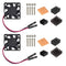 Easycargo Raspberry Pi 4 Heatsink Fan Kit, Cooler 30mm Fan Heatsink for Raspberry Pi 5 4 3 Electronics Robotics Development Boards DIY 3007 30x30x...