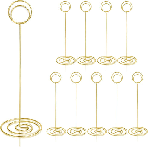 Table Number Holders 10Pcs - 8.75 inch Place Card Holder Tall Table Number Stands for Wedding Party Graduation Reception Restaurant Home Centerpie...