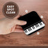 3dRose Black Piano Edge - Baby Grand Keyboard Music Design for Pianist Musical Player and Musician Gifts - Soft Coasters, Set of 8 (CST_112947_2)...