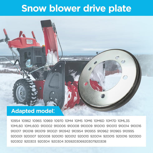 04743700 Snow Blower Friction Wheel Drive disc Replacement for Ariens Snow Blower Troy Bilt Snow Blower - with Brake Lining and Snapper Lawn Mower...